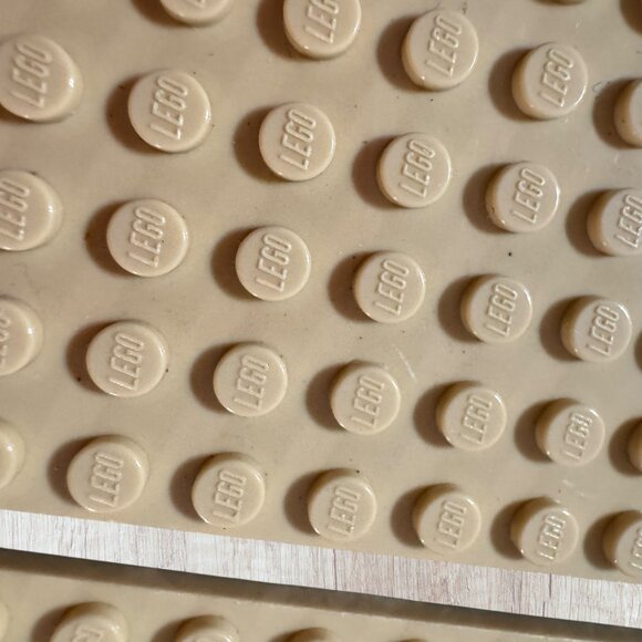 LEGO Tan Baseplates Lot Building Plates MOC Sand Beige Terrain Authentic - Picture 3 of 6
